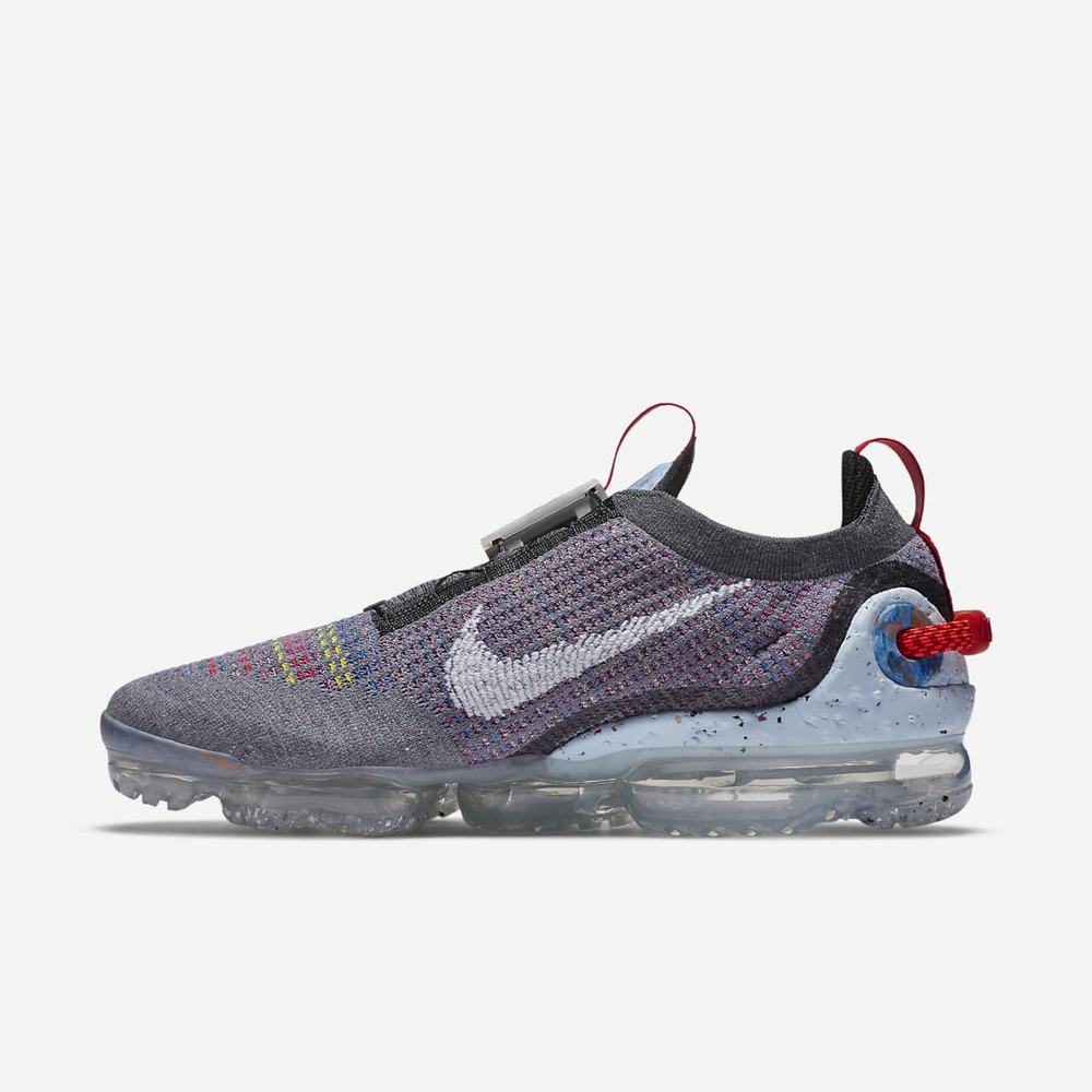 Basket Nike Air VaporMax 2020 FK MS Grise 0479-261 Smoke Grey/Bright Crimson/University Red/White Femme | TKC-99010025